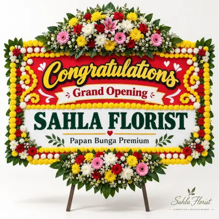 Papan Bunga Ucapan Selamat Tual