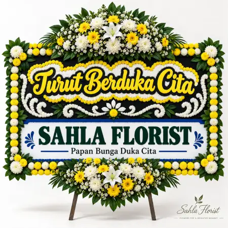 Papan Bunga Duka Tual